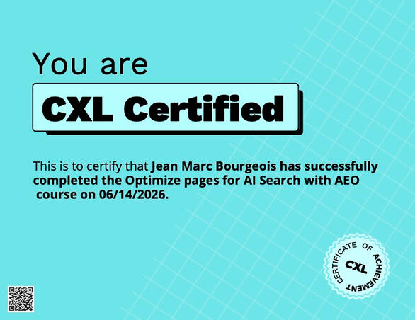CXL AEO Certificate